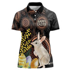 Australia Easter Indigenous Personalized Women Polo Shirt Cute Easter Bilby