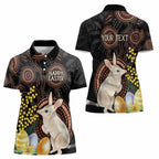 Australia Easter Indigenous Personalized Women Polo Shirt Cute Easter Bilby