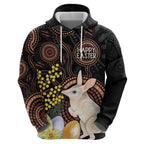 Australia Easter Indigenous Personalized Zip Hoodie Cute Easter Bilby