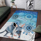 Australia Easter Indigenous Area Rug Bilby Happy Easter
