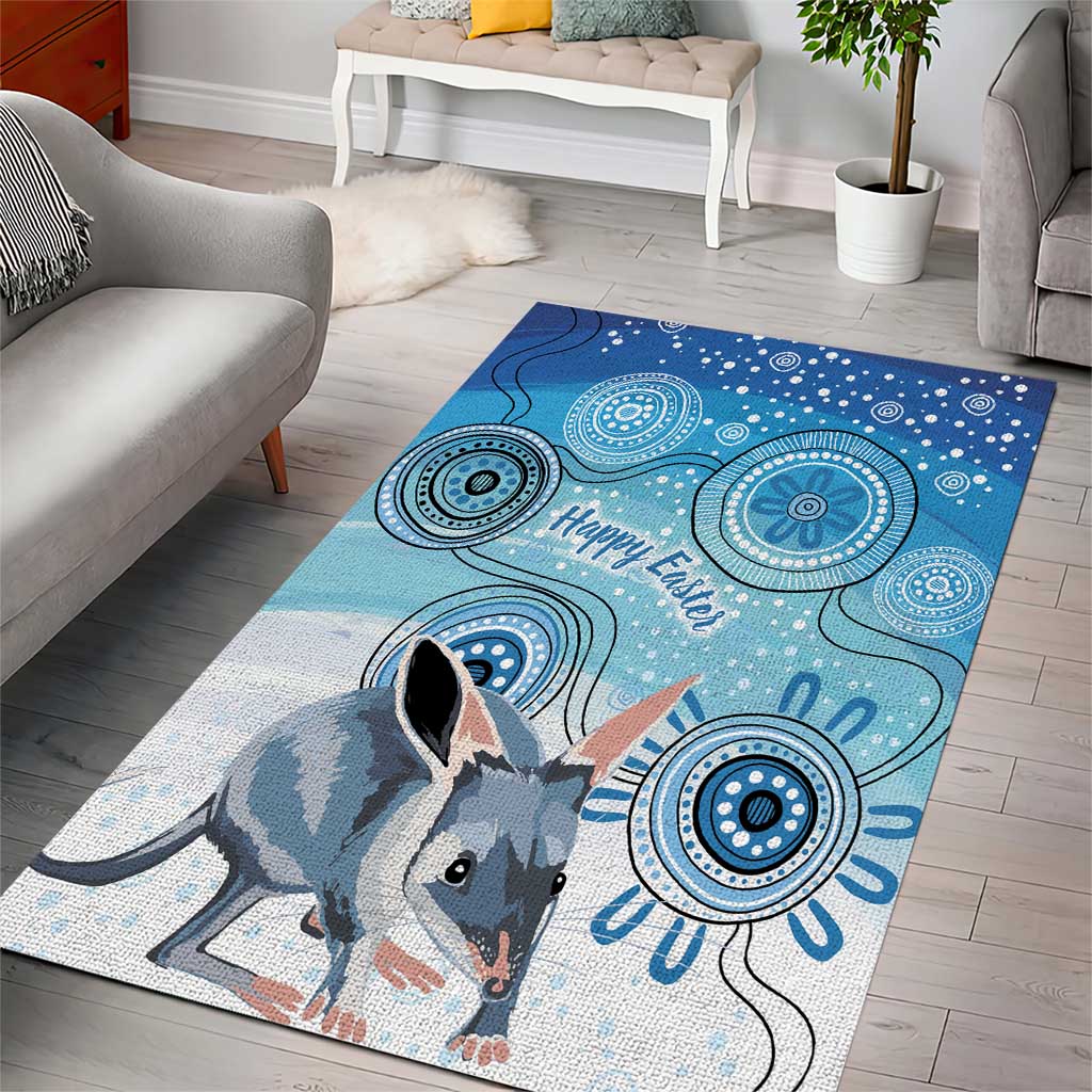 Australia Easter Indigenous Area Rug Bilby Happy Easter