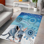 Australia Easter Indigenous Area Rug Bilby Happy Easter