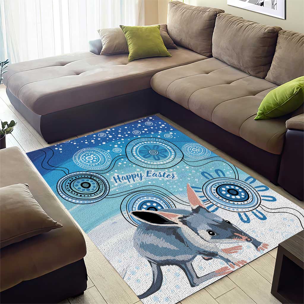 Australia Easter Indigenous Area Rug Bilby Happy Easter
