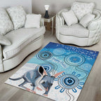 Australia Easter Indigenous Area Rug Bilby Happy Easter