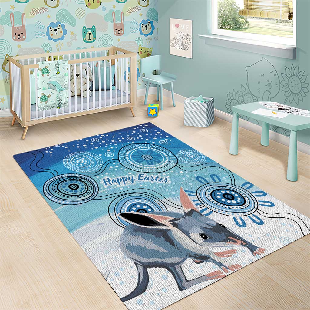 Australia Easter Indigenous Area Rug Bilby Happy Easter