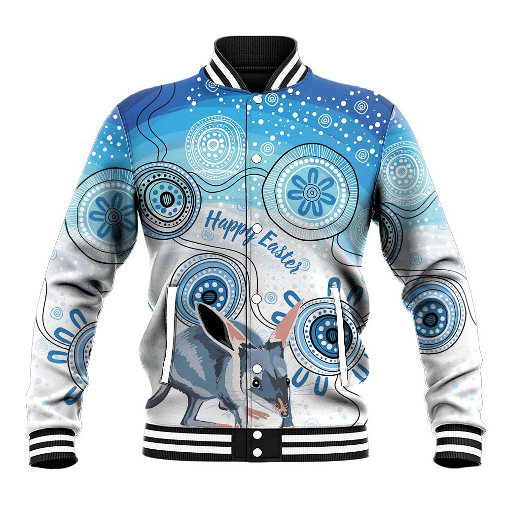 Australia Easter Indigenous Baseball Jacket Bilby Happy Easter