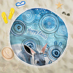 Australia Easter Indigenous Beach Blanket Bilby Happy Easter