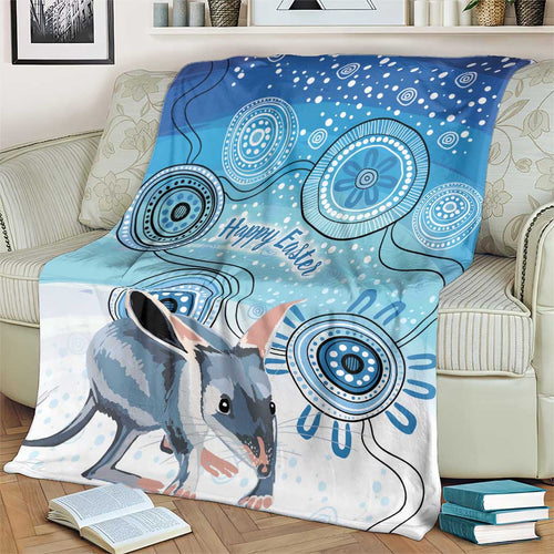 Australia Easter Indigenous Blanket Bilby Happy Easter