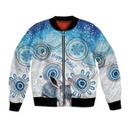Australia Easter Indigenous Bomber Jacket Bilby Happy Easter