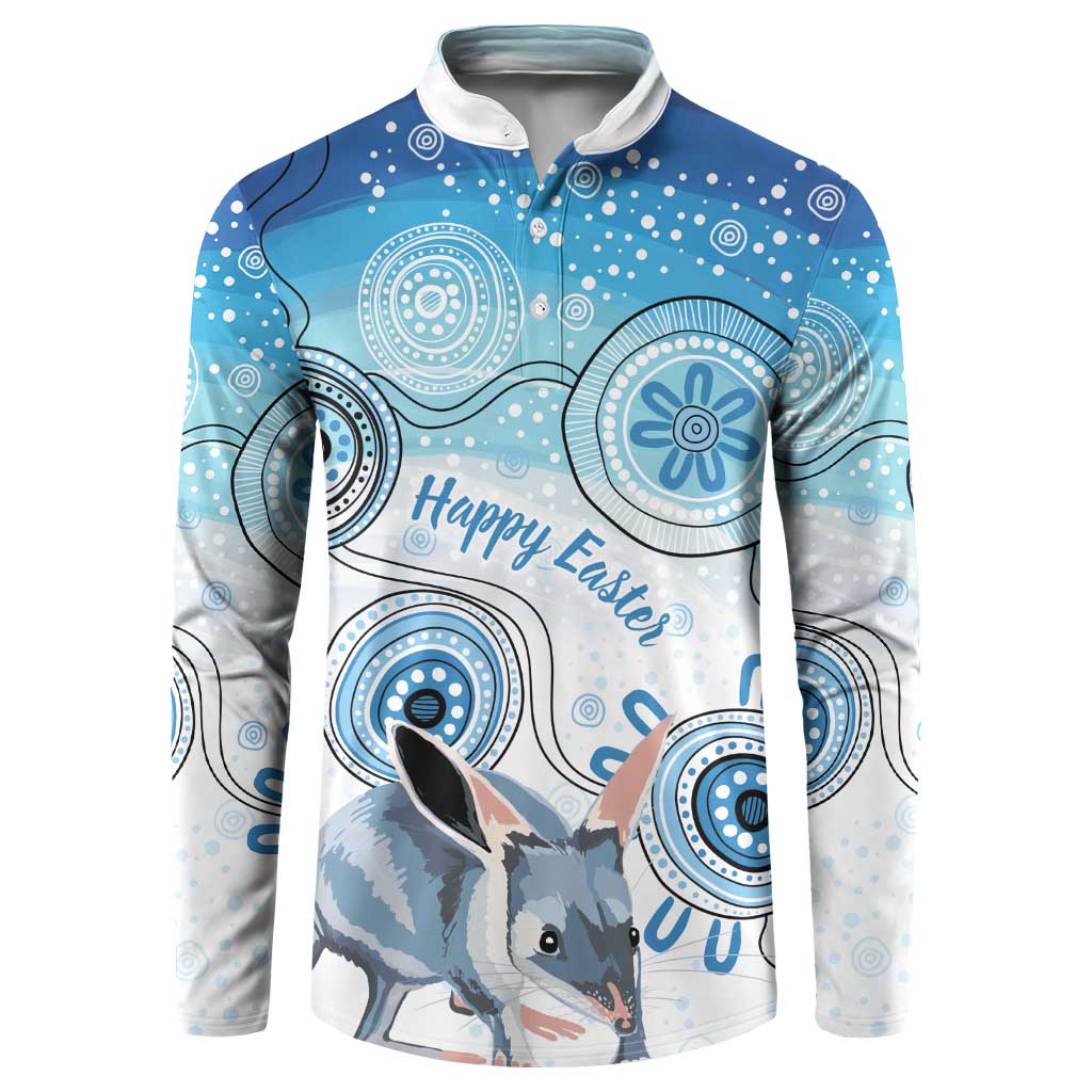 Australia Easter Indigenous Button Sweatshirt Bilby Happy Easter