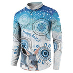 Australia Easter Indigenous Button Sweatshirt Bilby Happy Easter