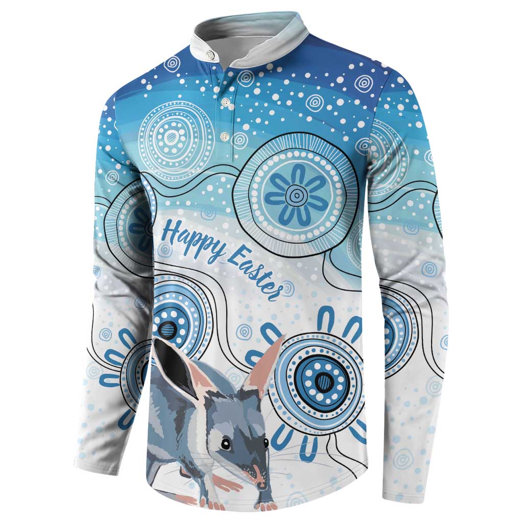Australia Easter Indigenous Button Sweatshirt Bilby Happy Easter