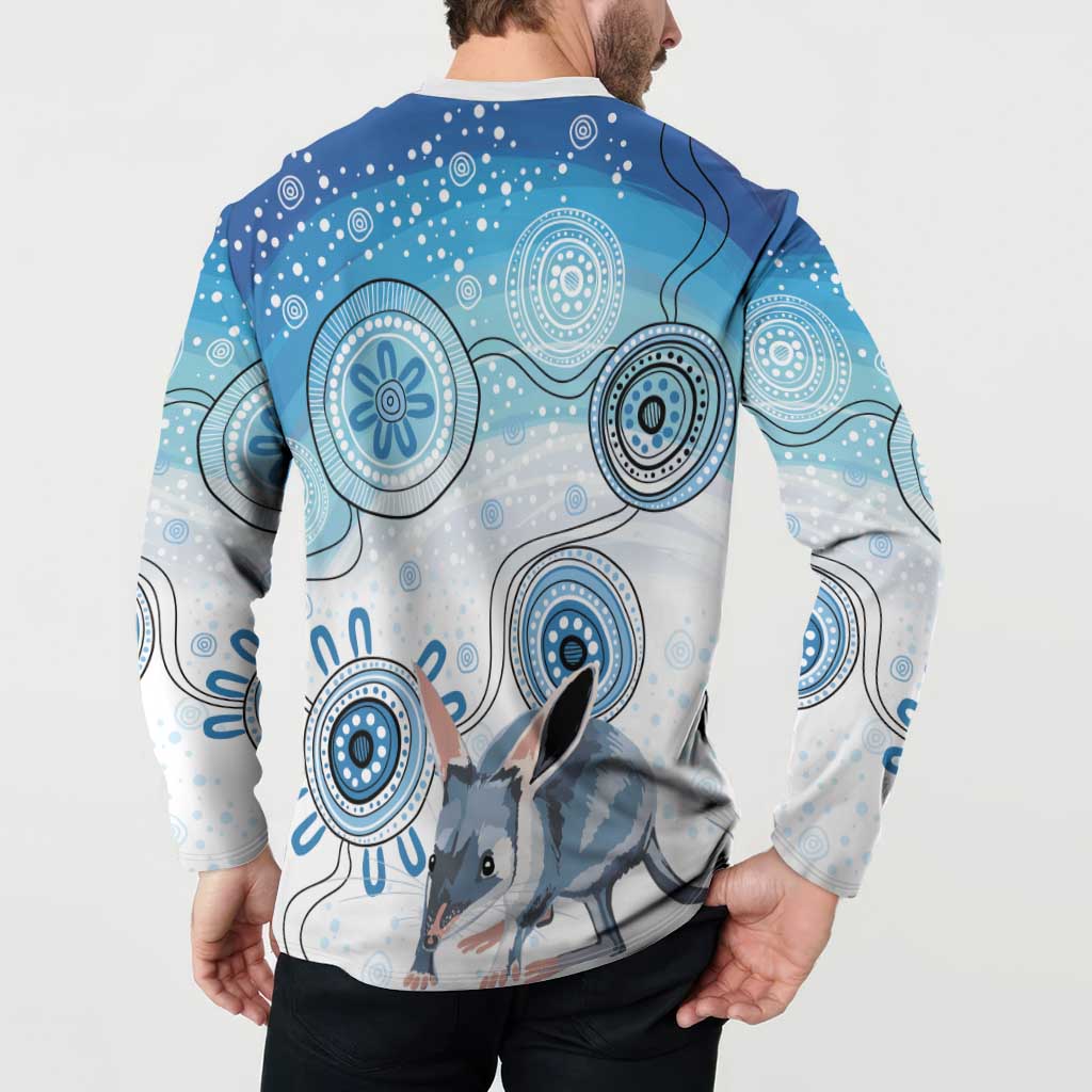 Australia Easter Indigenous Button Sweatshirt Bilby Happy Easter