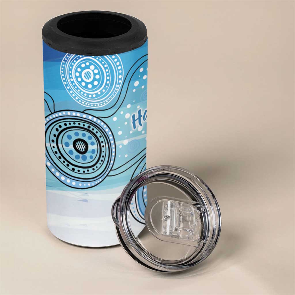 Australia Easter Indigenous 4 in 1 Can Cooler Tumbler Bilby Happy Easter
