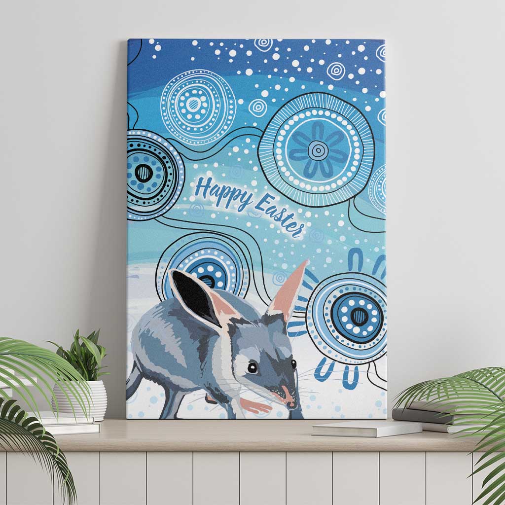 Australia Easter Indigenous Canvas Wall Art Bilby Happy Easter