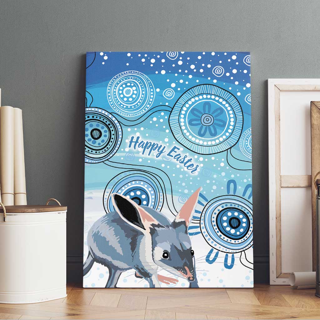 Australia Easter Indigenous Canvas Wall Art Bilby Happy Easter
