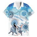 Australia Easter Indigenous Family Matching Long Sleeve Bodycon Dress and Hawaiian Shirt Bilby Happy Easter
