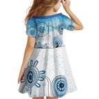 Australia Easter Indigenous Family Matching Off Shoulder Short Dress and Hawaiian Shirt Bilby Happy Easter