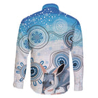 Australia Easter Indigenous Family Matching Short Sleeve Bodycon Dress and Hawaiian Shirt Bilby Happy Easter