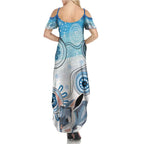 Australia Easter Indigenous Family Matching Summer Maxi Dress and Hawaiian Shirt Bilby Happy Easter