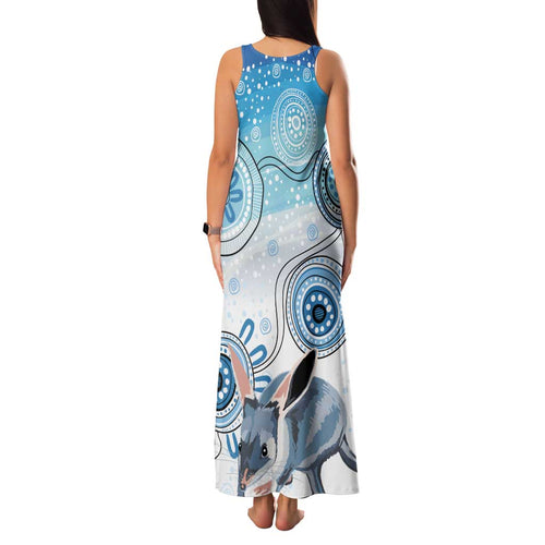 Australia Easter Indigenous Family Matching Tank Maxi Dress and Hawaiian Shirt Bilby Happy Easter
