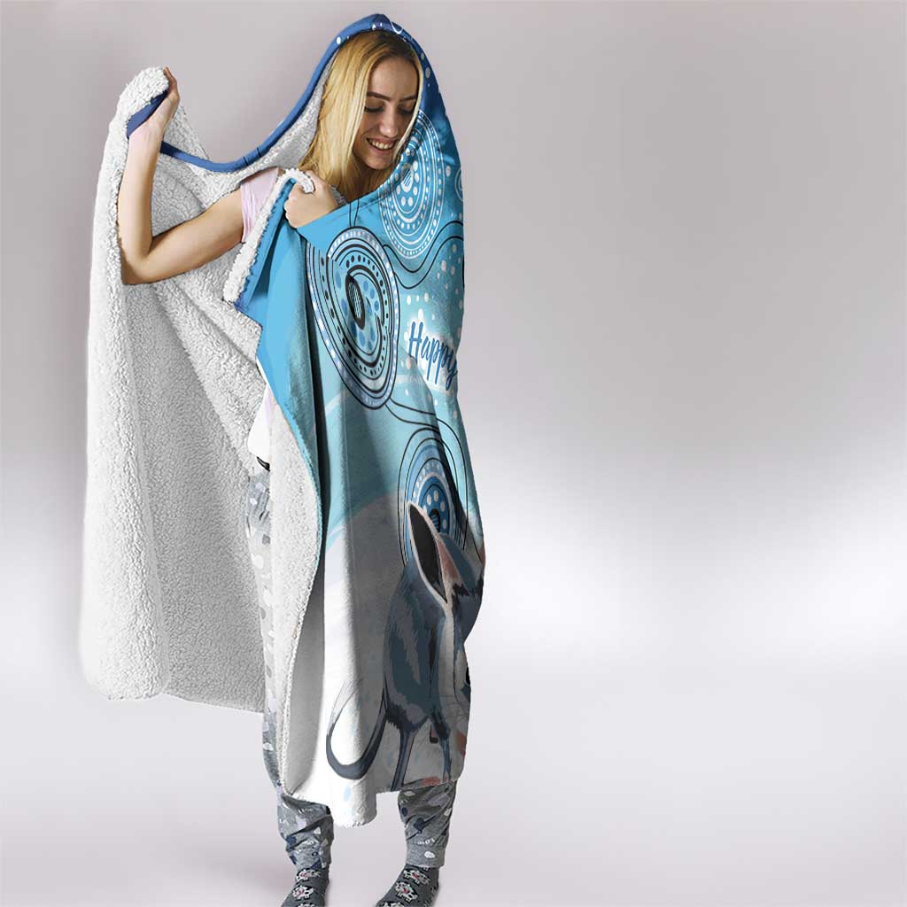 Australia Easter Indigenous Hooded Blanket Bilby Happy Easter