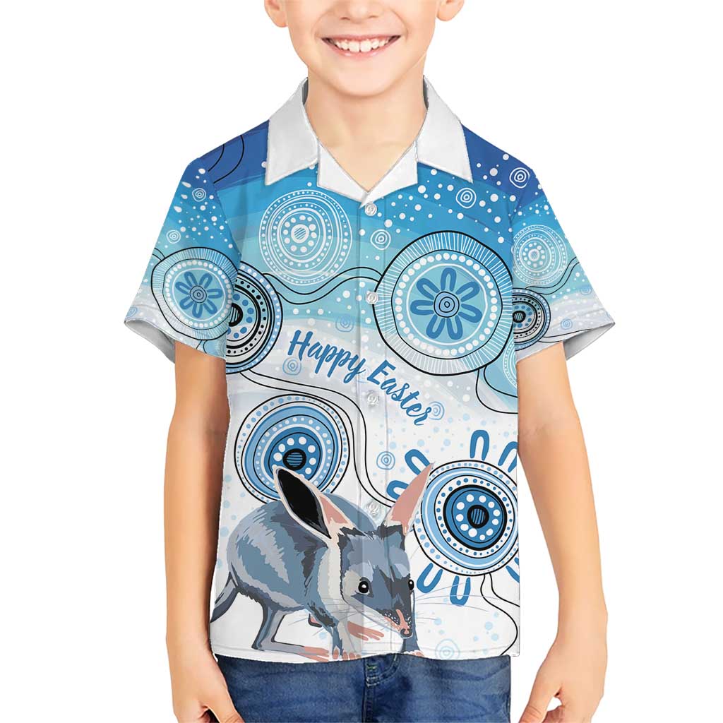 Australia Easter Indigenous Kid Hawaiian Shirt Bilby Happy Easter