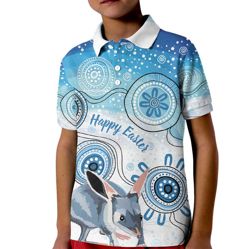Australia Easter Indigenous Kid Polo Shirt Bilby Happy Easter