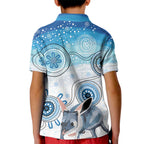 Australia Easter Indigenous Kid Polo Shirt Bilby Happy Easter