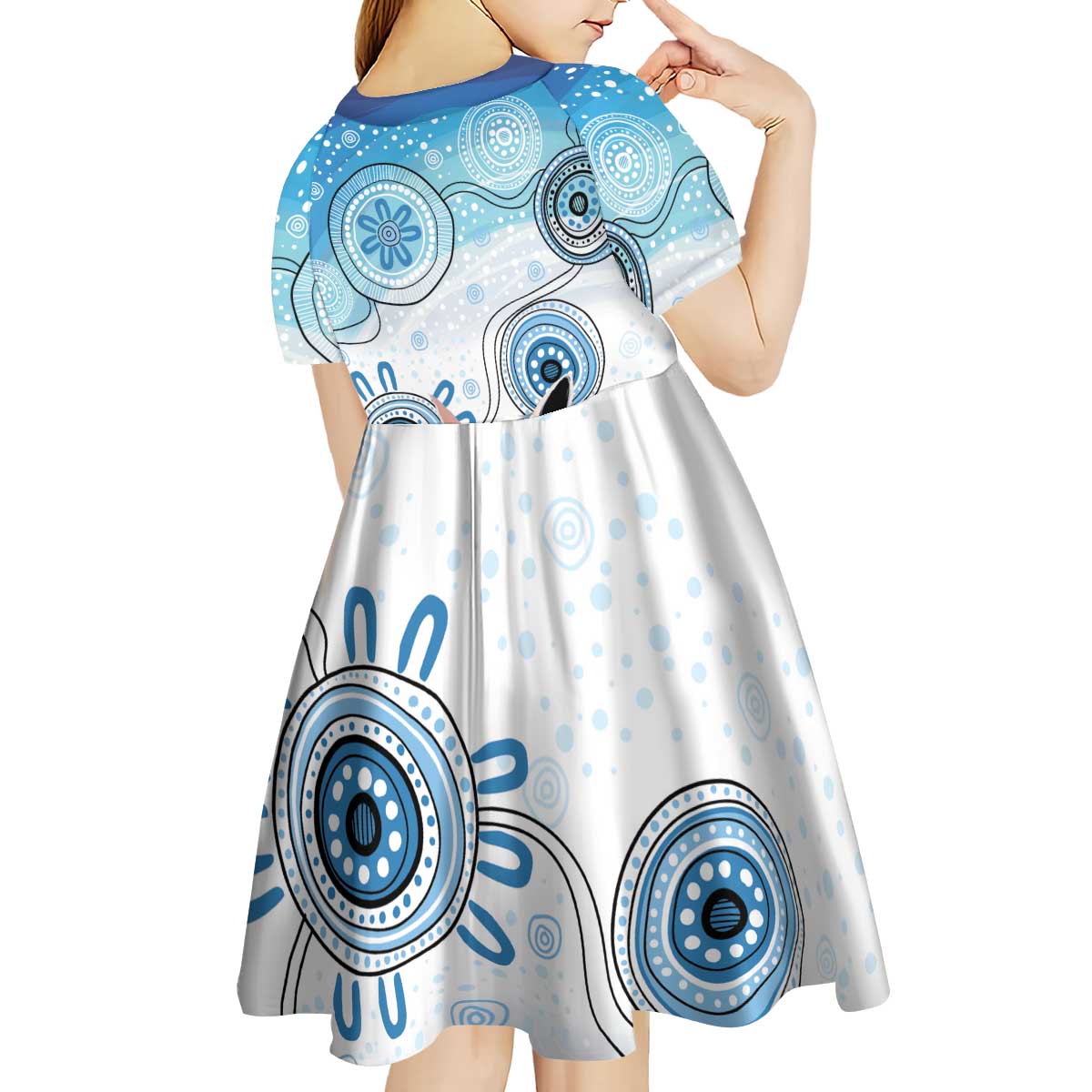 Australia Easter Indigenous Kid Short Sleeve Dress Bilby Happy Easter