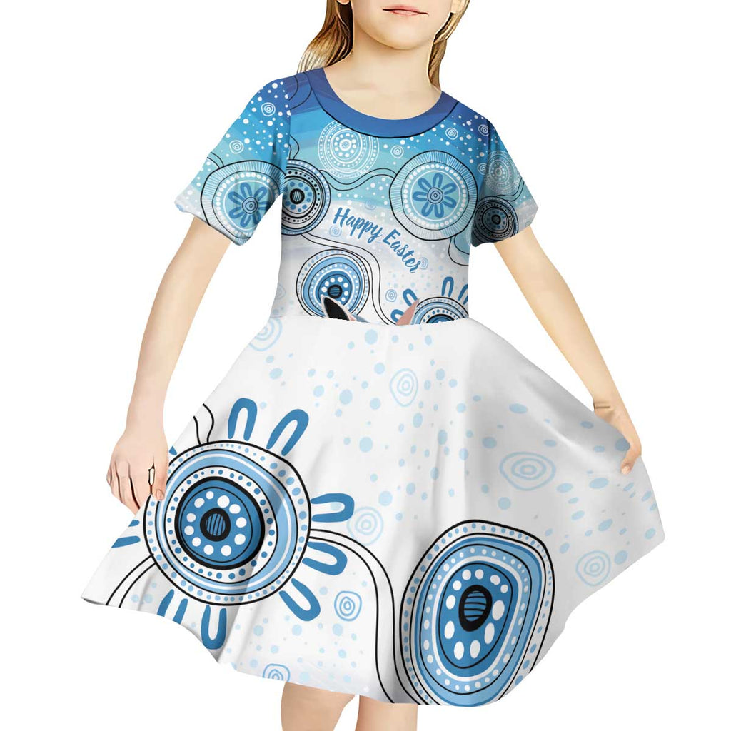 Australia Easter Indigenous Kid Short Sleeve Dress Bilby Happy Easter