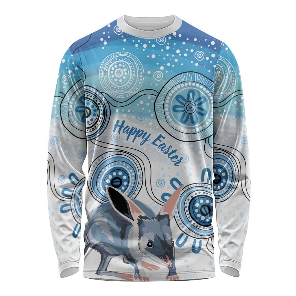 Australia Easter Indigenous Long Sleeve Shirt Bilby Happy Easter
