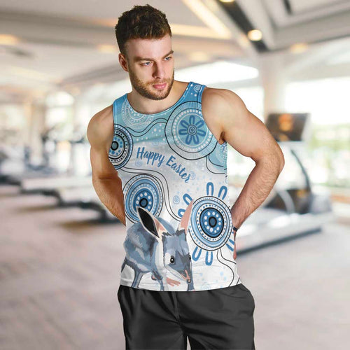 Australia Easter Indigenous Men Tank Top Bilby Happy Easter