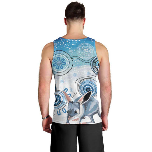 Australia Easter Indigenous Men Tank Top Bilby Happy Easter