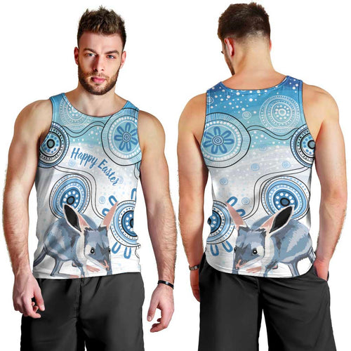 Australia Easter Indigenous Men Tank Top Bilby Happy Easter