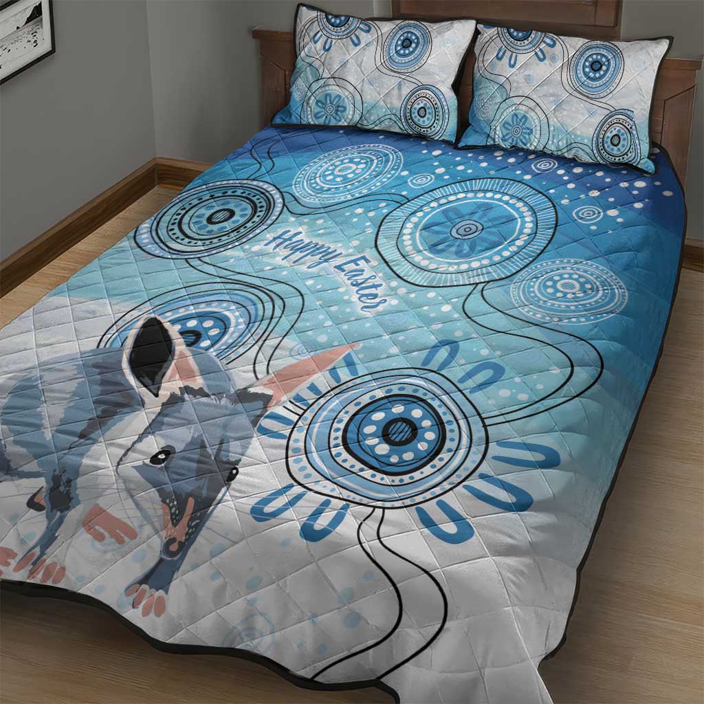 Australia Easter Indigenous Quilt Bed Set Bilby Happy Easter