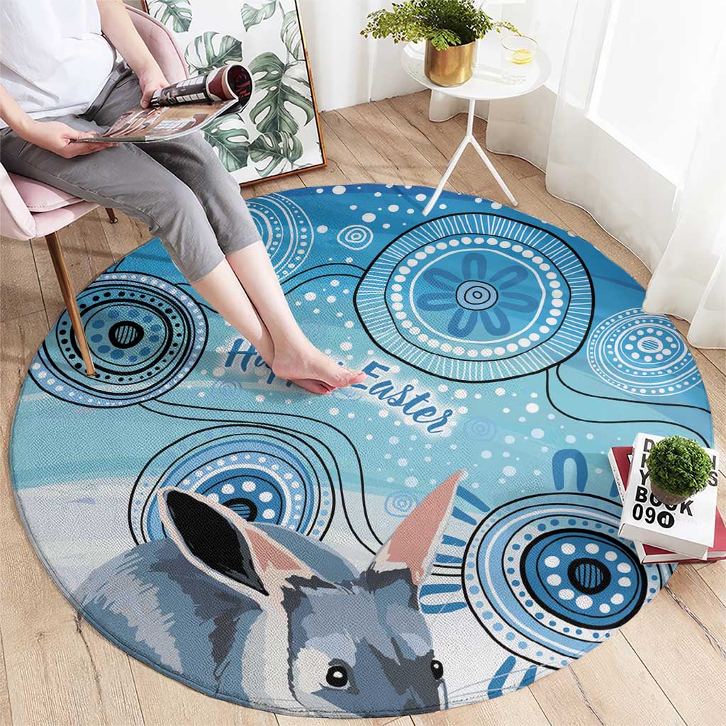 Australia Easter Indigenous Round Carpet Bilby Happy Easter