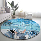 Australia Easter Indigenous Round Carpet Bilby Happy Easter