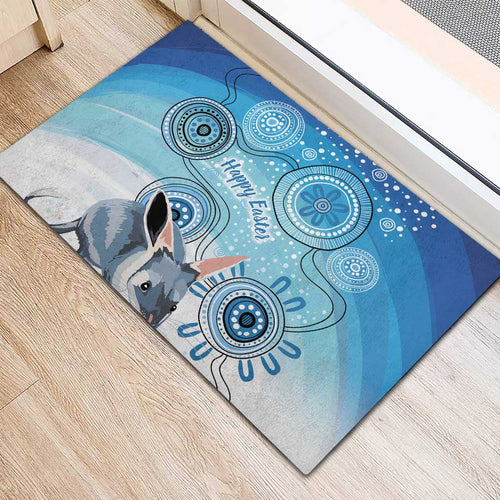 Australia Easter Indigenous Rubber Doormat Bilby Happy Easter