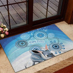 Australia Easter Indigenous Rubber Doormat Bilby Happy Easter