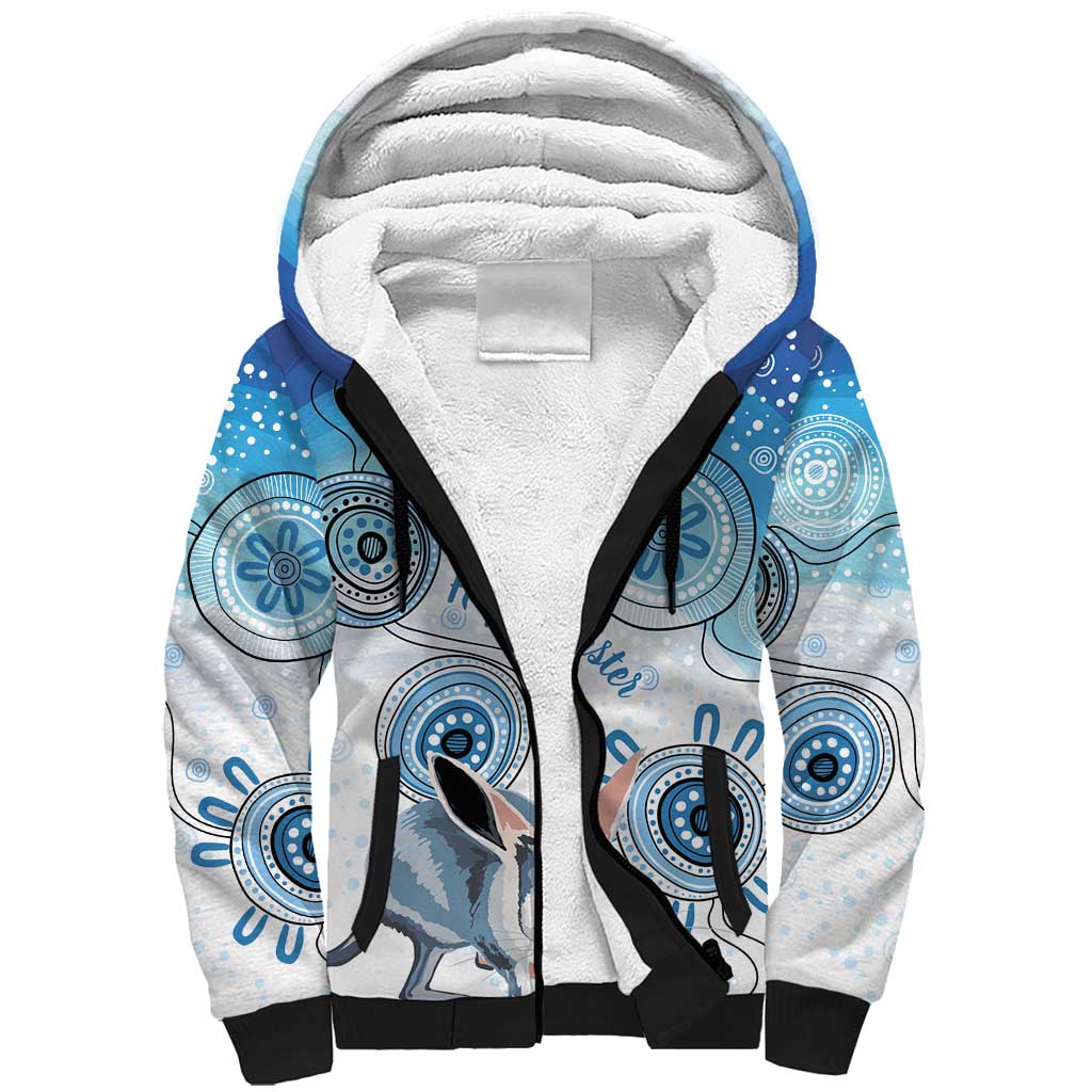 Australia Easter Indigenous Sherpa Hoodie Bilby Happy Easter
