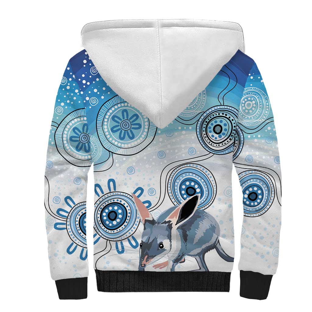 Australia Easter Indigenous Sherpa Hoodie Bilby Happy Easter