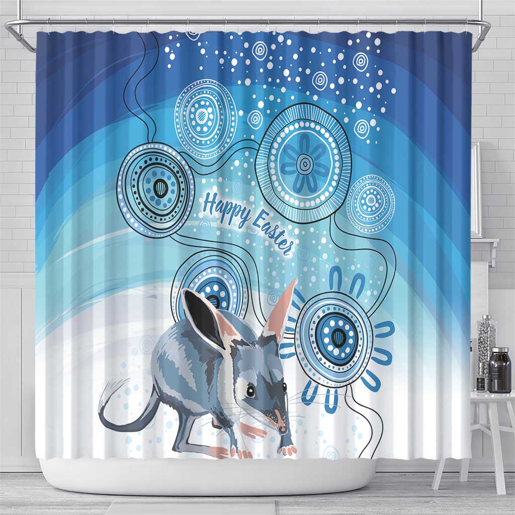 Australia Easter Indigenous Shower Curtain Bilby Happy Easter