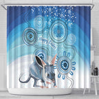Australia Easter Indigenous Shower Curtain Bilby Happy Easter