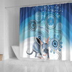 Australia Easter Indigenous Shower Curtain Bilby Happy Easter