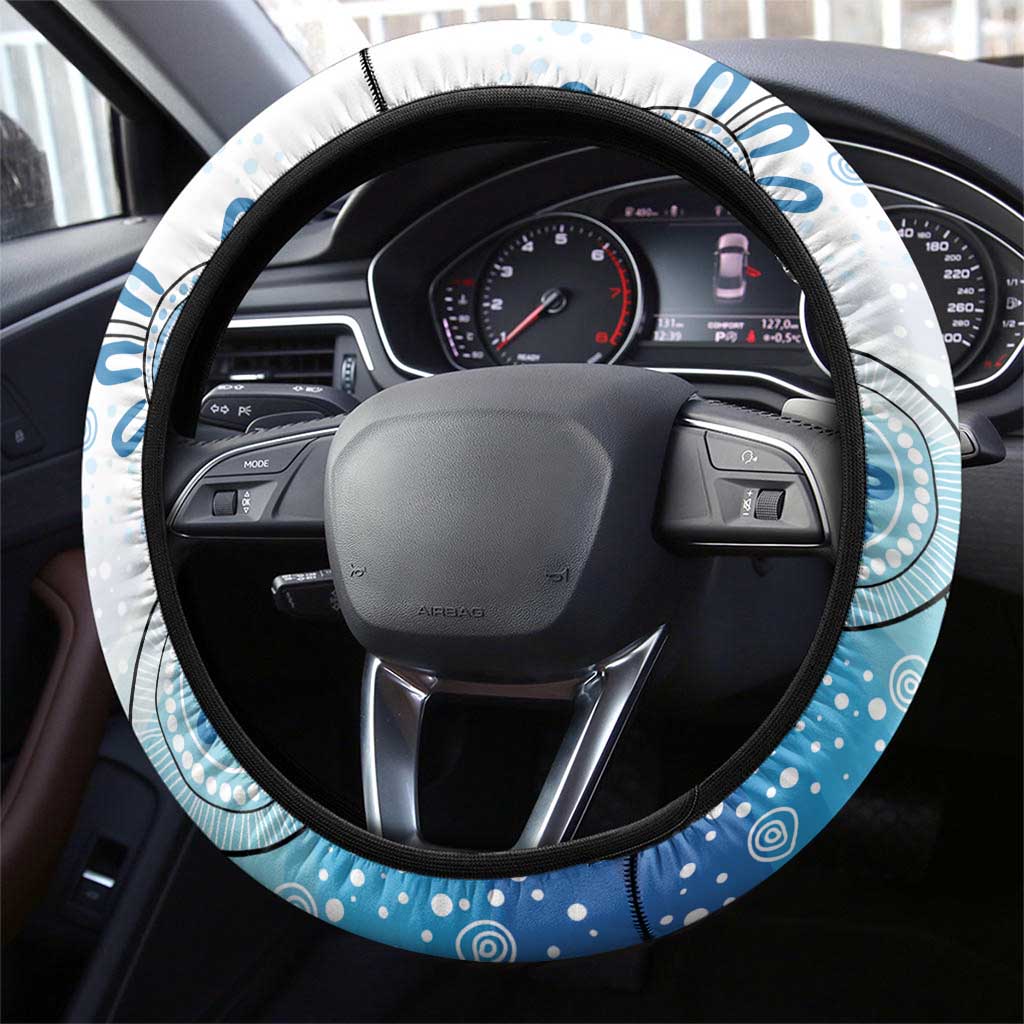 Australia Easter Indigenous Steering Wheel Cover Bilby Happy Easter