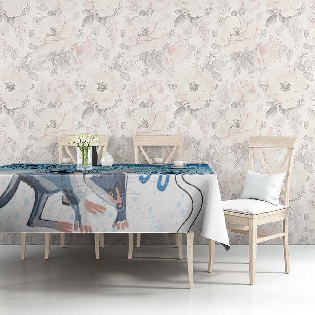 Australia Easter Indigenous Tablecloth Bilby Happy Easter