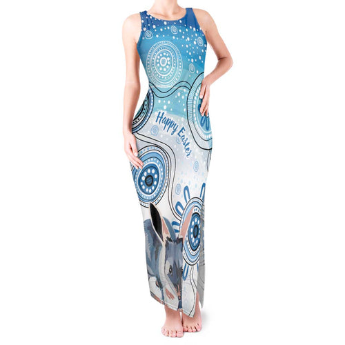 Australia Easter Indigenous Tank Maxi Dress Bilby Happy Easter