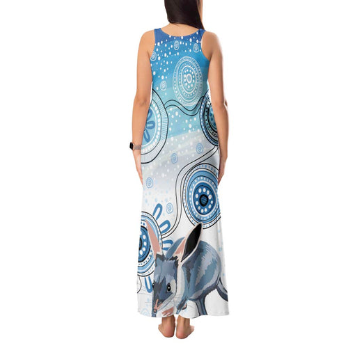 Australia Easter Indigenous Tank Maxi Dress Bilby Happy Easter