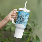 Australia Easter Indigenous Tumbler With Handle Bilby Happy Easter